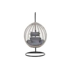 Beliani Hangstoel TOLLO - Grijs Pe Rotan -Tuinmeubel Winkel 0004cbd7c0394f9ba61414f2b8303722