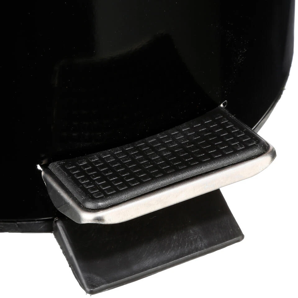 5Five - Prullenbak/pedaalemmer Zwart Metaal 3 Liter - 17 X 25 Cm 5 5Five - Prullenbak/pedaalemmer Zwart Metaal 3 Liter - 17 X 25 Cm - Afbeelding 3