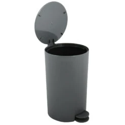 MSV Kleine Badkamer/toilet Pedaalemmer - Donkergrijs - 3L - 15 X 27cm -Tuinmeubel Winkel 0b3bbdf4ec774f4ca62b55ca6038de69
