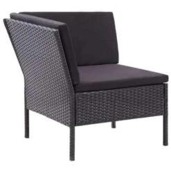 VidaXL 6-delige Loungeset Met Kussens Poly Rattan Zwart -Tuinmeubel Winkel 0b74ec01c4b64285990f4cfa229193e3