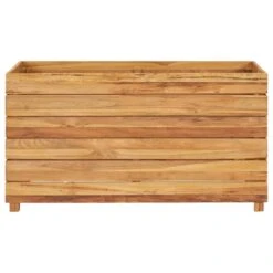 VidaXL Plantenbak Verhoogd 100x40x55 Cm Gerecycled Teakhout En Staal -Tuinmeubel Winkel 0ca65a17ddb844618537cfe382b65136