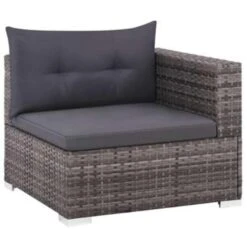 VidaXL 3-delige Loungeset Met Kussens Poly Rattan Grijs 9 VidaXL 3-delige Loungeset Met Kussens Poly Rattan Grijs -Tuinmeubel Winkel 1000002966 0103