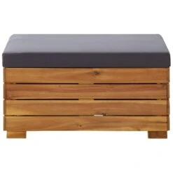 VidaXL Voetensteun 1 St Met Kussen Sectioneel Massief Acaciahout -Tuinmeubel Winkel 1000005890 0102