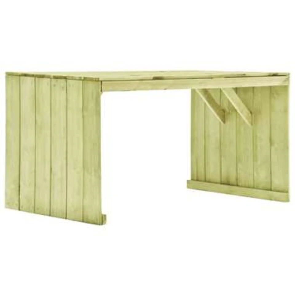VidaXL Tuintafel 150x87x80 Cm Geïmpregneerd Grenenhout 3 VidaXL Tuintafel 150x87x80 Cm Geïmpregneerd Grenenhout