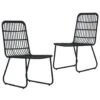 VidaXL Tuinstoelen 2 St Poly Rattan Zwart 2 VidaXL Tuinstoelen 2 St Poly Rattan Zwart -Tuinmeubel Winkel 1000006321
