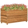 VidaXL Plantenbak Verhoogd 100x40x55 Cm Gerecycled Teakhout En Staal -Tuinmeubel Winkel 1000011568