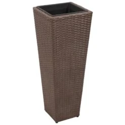 VidaXL Plantenbakken Verhoogd 3 St Poly Rattan Bruin 9 VidaXL Plantenbakken Verhoogd 3 St Poly Rattan Bruin -Tuinmeubel Winkel 1000011637 0103