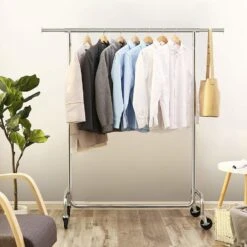 O'DADDY® Kledingrek Op 4 Grote Wielen - Tot 130 Kg Stabiel - RVS 9 O'DADDY® Kledingrek Op 4 Grote Wielen - Tot 130 Kg Stabiel - RVS -Tuinmeubel Winkel 1000012476 0110