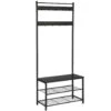 O'DADDY® Kapstok Staand - Schoenenrek - 9 Haken - 70x32x175 - Darkgrey 1 O'DADDY® Kapstok Staand - Schoenenrek - 9 Haken - 70x32x175 - Darkgrey -Tuinmeubel Winkel 1000012485