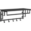 O'DADDY® Wandkapstok – Kapstok Met 5 Haken - 66x30x27cm - Donkergrijs 1 O'DADDY® Wandkapstok – Kapstok Met 5 Haken - 66x30x27cm - Donkergrijs -Tuinmeubel Winkel 1000012495