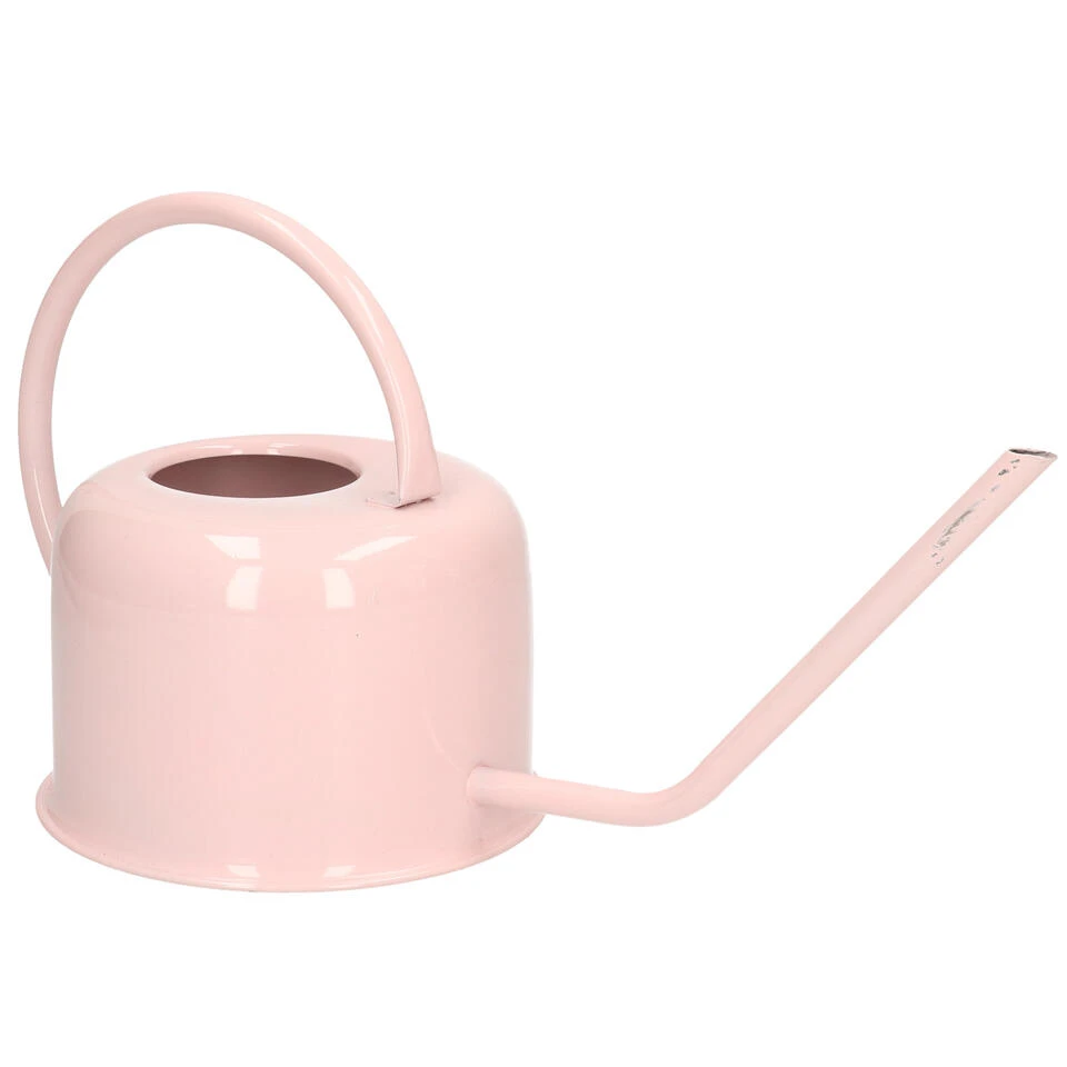 Gieter - Metaal - Retro - Roze - 1100 Ml 4 Gieter - Metaal - Retro - Roze - 1100 Ml - Afbeelding 2