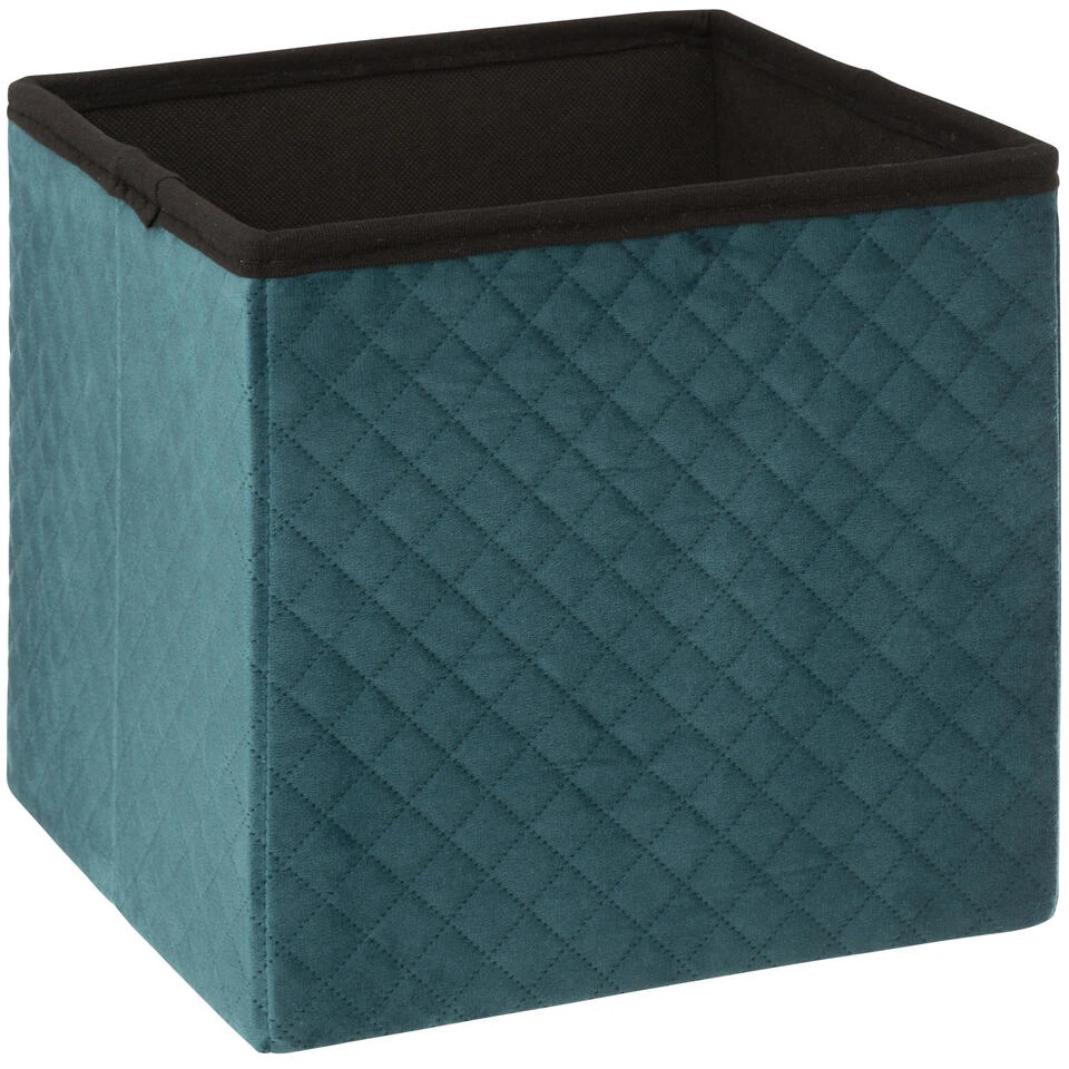 Five Simply Smart - Opbergbox - Poef - Polyester - Blauw 4 Five Simply Smart - Opbergbox - Poef - Polyester - Blauw - Afbeelding 2