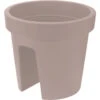 Merkloos Balkon Plantenpot - Taupe - Kunststof - 28 X 25 Cm