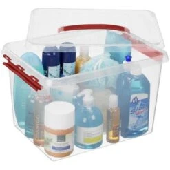 Q-line Opbergbox 22L Transparant Rood 7 Q-line Opbergbox 22L Transparant Rood -Tuinmeubel Winkel 1000014062 0102