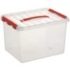 Q-line Opbergbox 22L Transparant Rood -Tuinmeubel Winkel 1000014062