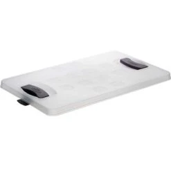Square Deksel - Voor Krat 26L Transparant