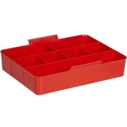 Q-line Opbergbox Met Inzet 15L Transparant Rood -Tuinmeubel Winkel 1000014082 0111