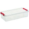 Q-line Opbergbox 6,5L Transparant Rood 2 Q-line Opbergbox 6,5L Transparant Rood -Tuinmeubel Winkel 1000014086