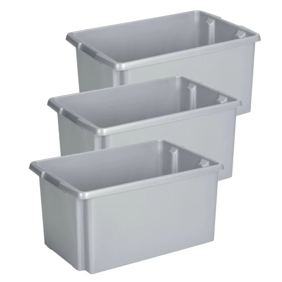 Nesta Opbergbox 51L Grijs 4 Nesta Opbergbox 51L Grijs - Afbeelding 2