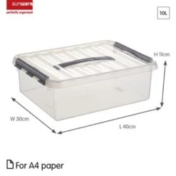 Q-line Opbergbox 10L Transparant Metaal -Tuinmeubel Winkel 1000014138 0101