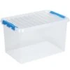 Q-line Opbergbox 62L Transparant Blauw 2 Q-line Opbergbox 62L Transparant Blauw -Tuinmeubel Winkel 1000014163