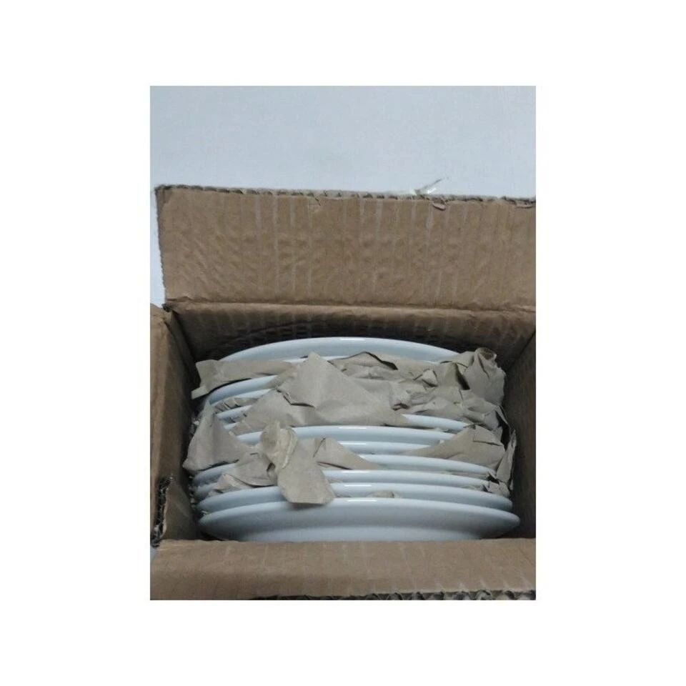 Merkloos Gebaksbordjes - 12x Stuks - Wit - Porselein - D18 Cm 4 Merkloos Gebaksbordjes - 12x Stuks - Wit - Porselein - D18 Cm - Afbeelding 2