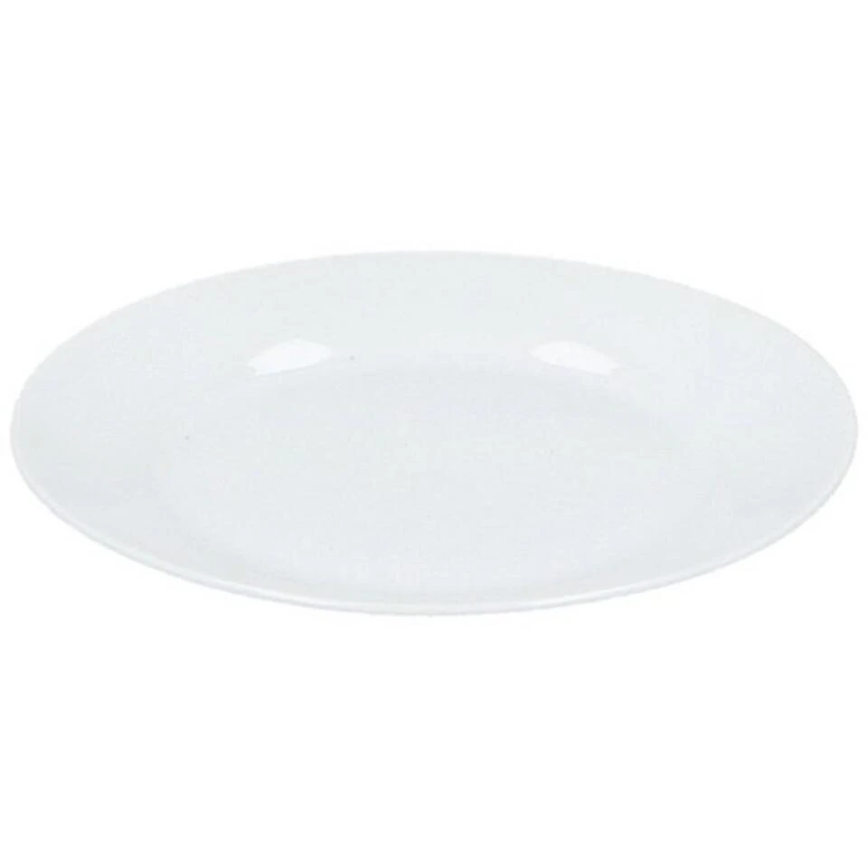 Merkloos Gebaksbordjes - 12x Stuks - Wit - Porselein - D18 Cm 3 Merkloos Gebaksbordjes - 12x Stuks - Wit - Porselein - D18 Cm