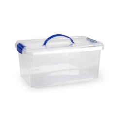 Opslagbak/organizer Met Deksel 10 Liter Transparant