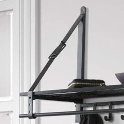 Bijnen Kapstok GRAPHITE - 27 X49 Cm - Antraciet -Tuinmeubel Winkel 1000016537 0101