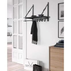 Bijnen Kapstok GRAPHITE - 27 X49 Cm - Antraciet -Tuinmeubel Winkel 1000016537 0102