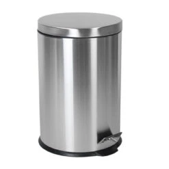 Merkloos Gerim Pedaalemmer - RVS - Zilverkleurig - 9 L - 29 X 35 Cm