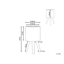 Beliani Plantenbak Voor Buiten ACHILIO - Bruin Magnesiumoxide -Tuinmeubel Winkel 1000018186 0102
