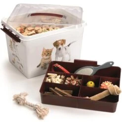 Q-line Huisdieren Opbergbox Met Inzet 22L Wit Bordeaux 8 Q-line Huisdieren Opbergbox Met Inzet 22L Wit Bordeaux -Tuinmeubel Winkel 1000018258 0110