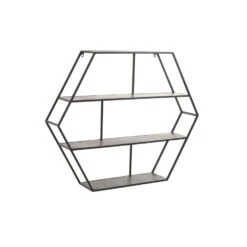 Wandrek Aversa - Zwart - 91x17,5x75cm -Tuinmeubel Winkel 1000022079 0111