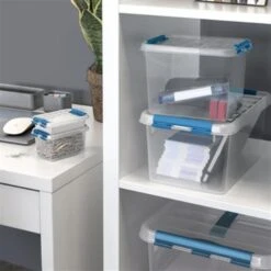 Q-line Opbergbox 3L Transparant Blauw 7 Q-line Opbergbox 3L Transparant Blauw -Tuinmeubel Winkel 1000022296 0102