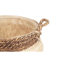 Giga Meubel Basket Bamboe - 34x34x24cm - Naturel - Bamboo Naturel -Tuinmeubel Winkel 1000031199 0102