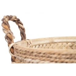 Giga Meubel Basket Bamboe - 34x34x24cm - Naturel - Bamboo Naturel -Tuinmeubel Winkel 1000031199 0103