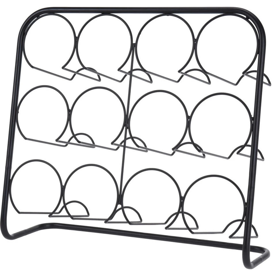 Excellent Houseware Wijnflessen Rek - Metaal - 12 Flessen 2 Excellent Houseware Wijnflessen Rek - Metaal - 12 Flessen