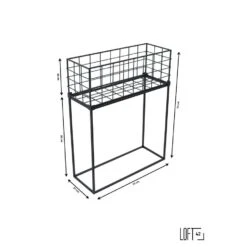 LOFT42 Atlanta Plantentafel - Zwart - Metaal -Tuinmeubel Winkel 1000032405 0103