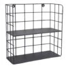 LOFT42 Racky Wandrek Vierkant - Metaal - Mat Zwart - 42x42x17