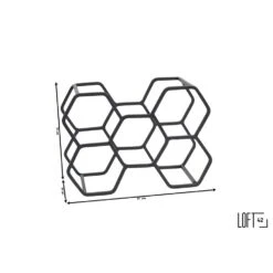LOFT42 Pinot Wijnrek - 5 Flessen - Metaal - Zwart 7 LOFT42 Pinot Wijnrek - 5 Flessen - Metaal - Zwart -Tuinmeubel Winkel 1000032507 0102