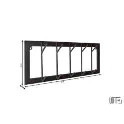 LOFT42 Industry Kapstok – Metaal - Zwart – 10 Haken -Tuinmeubel Winkel 1000032523 0102