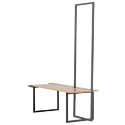 Giga Meubel Halbankje Metaal - Kapstok - 50x45x180cm - Helsinki -Tuinmeubel Winkel 1000038329 0101