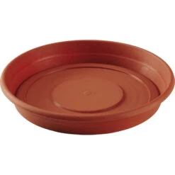 Hega Hogar Bloempot - Terracotta - Onderschaal - Kunststof - Rond - 43 Cm