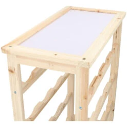 Merkloos Wijnrek - Hout - Voor 16 Flessen - 46 X 23 X 55 Cm -Tuinmeubel Winkel 1000039926 0102