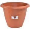 Hega Hogar Bloempot - Terracotta - Kunststof - Rond - 45 Cm 2 Hega Hogar Bloempot - Terracotta - Kunststof - Rond - 45 Cm -Tuinmeubel Winkel 1000040965