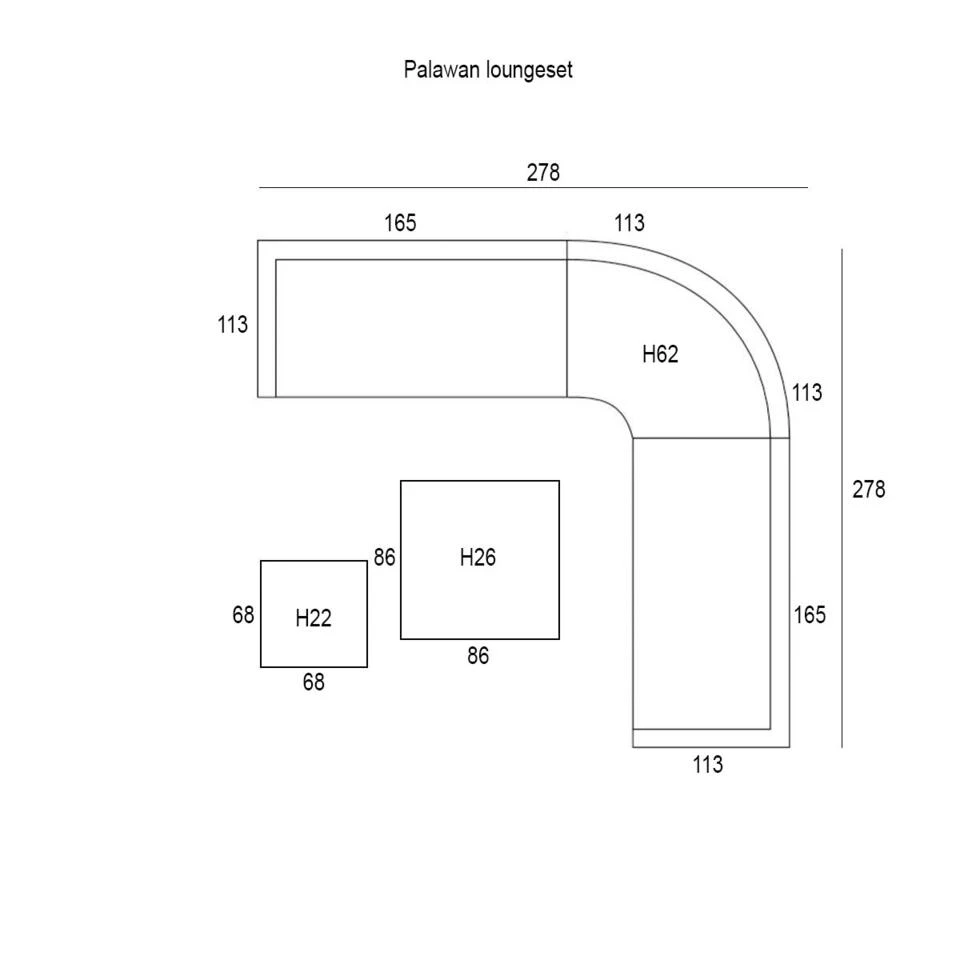 Garden Impressions Palawan Loungeset 5-delig - Mos Groen 4 Garden Impressions Palawan Loungeset 5-delig - Mos Groen - Afbeelding 3