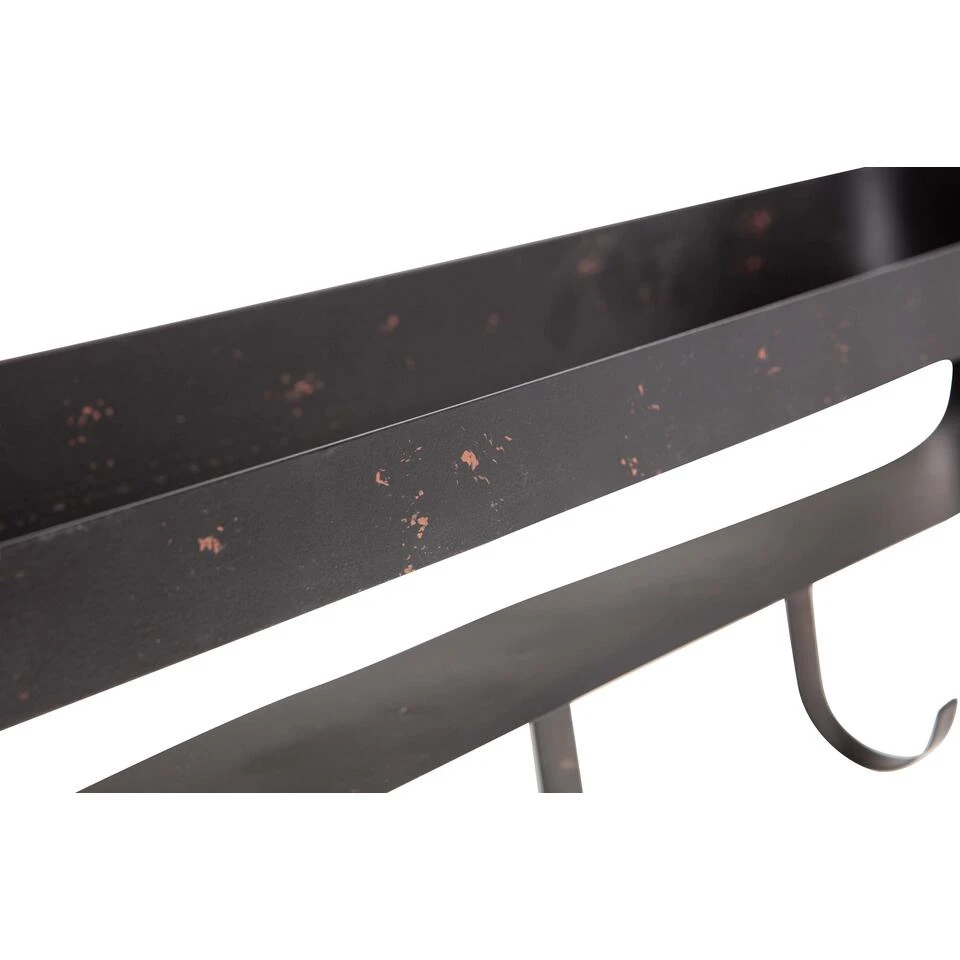 WOOOD Akke Wandrek Horizontaal - Metaal - Zwart - 29x56x13 6 WOOOD Akke Wandrek Horizontaal - Metaal - Zwart - 29x56x13 - Afbeelding 4