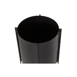 WOOOD Arda Plantenpot - Metaal - Zwart - 48x20x20 -Tuinmeubel Winkel 1000041358 0102