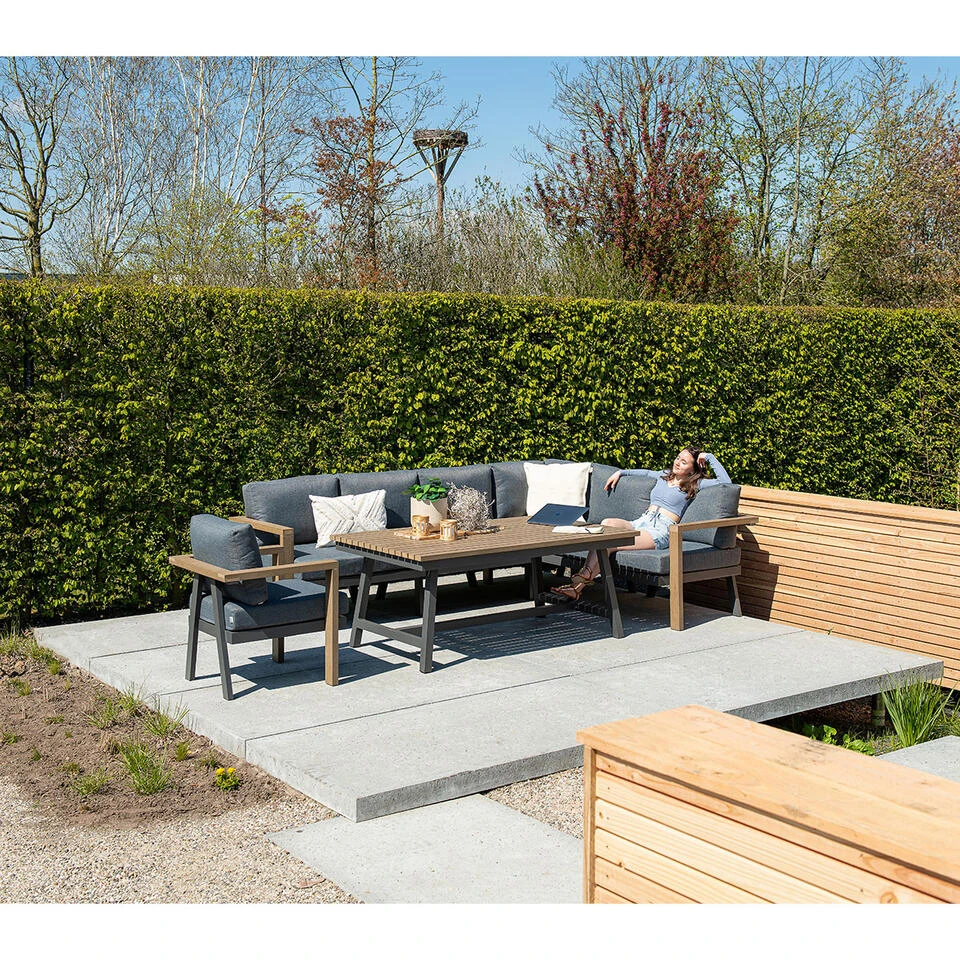 Garden Impressions Samos Lounge Dining Set - Mystic Grijs 4 Garden Impressions Samos Lounge Dining Set - Mystic Grijs - Afbeelding 2